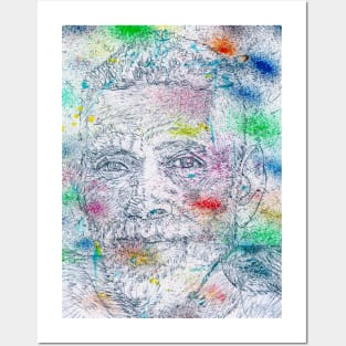 RAMANA MAHARSHI - watercolor portrait .2 Posters and Art